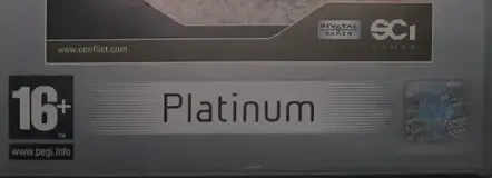 Conflict: Desert Storm, the PEGI square on its front