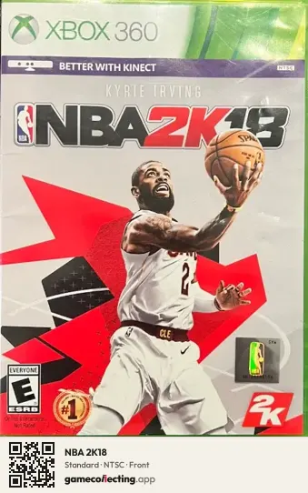 NBA 2K18 Xbox 360, NTSC box front