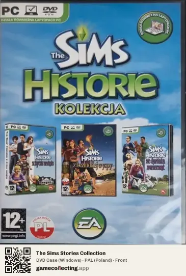 The Sims Stories Collection Computer, Poland box front