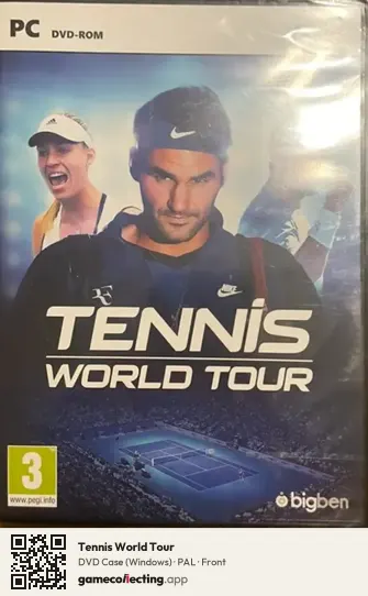 Tennis World Tour Computer, PAL box front