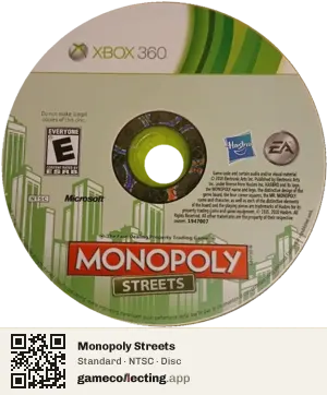 Monopoly Streets Xbox 360, NTSC disc