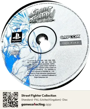Street Fighter Collection PlayStation, PAL disc