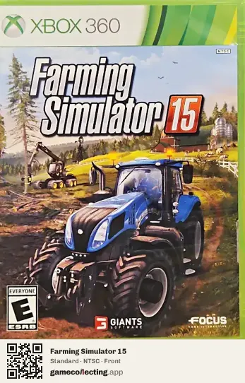 Farming Simulator 15 Xbox 360, NTSC box front