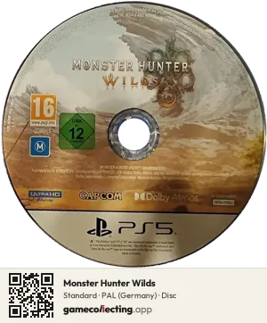 Monster Hunter Wilds PlayStation 5, PAL disc