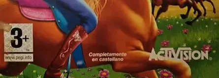 Barbie Horse Adventures: Riding Camp, the PEGI square on its front