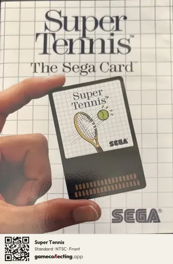 Super Tennis Sega Master System, NTSC box front