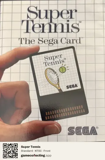 Super Tennis Sega Master System, NTSC box front