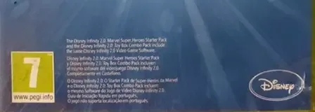 Disney Infinity 2.0, the PEGI square on its front