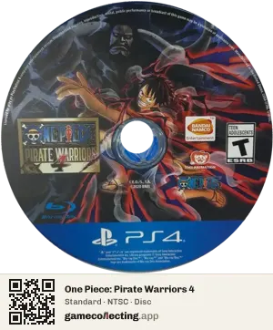 One Piece: Pirate Warriors 4 PlayStation 4, NTSC disc