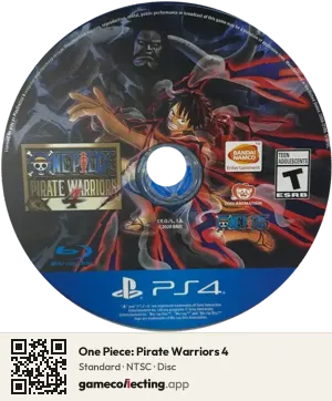 One Piece: Pirate Warriors 4 PlayStation 4, NTSC disc