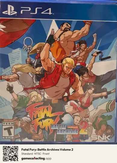 Fatal Fury: Battle Archives Volume 2 PlayStation 4, NTSC box front