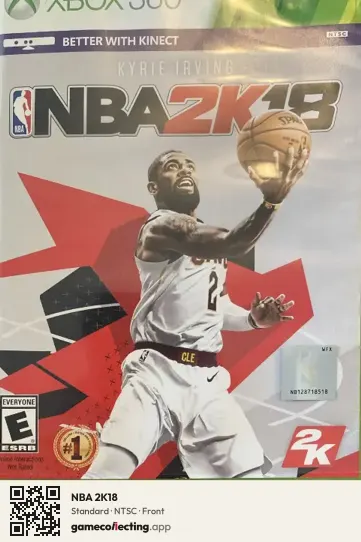 NBA 2K18 Xbox 360, NTSC box front