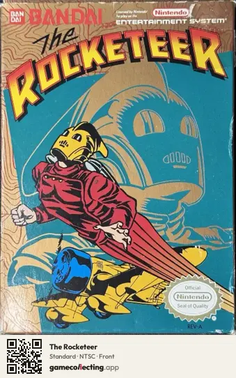 The Rocketeer Nintendo Entertainment System, NTSC box front