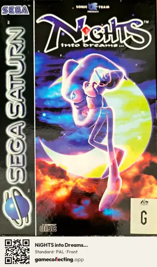 NiGHTS into Dreams... Sega Saturn, PAL box front