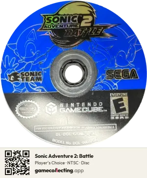 Sonic Adventure 2: Battle Nintendo GameCube, NTSC disc