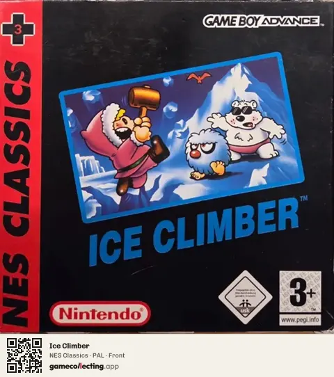 Ice Climber Game Boy Advance, PAL box front