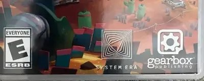 Astroneer, the ESRB box on its front