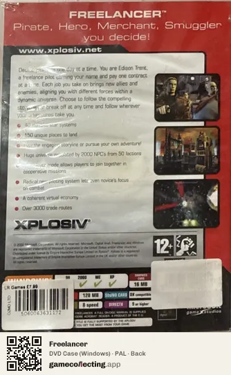 Freelancer Computer, PAL box back