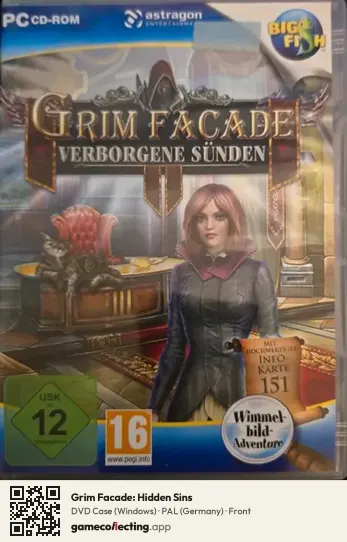 Grim Facade: Hidden Sins Computer, Germany box front