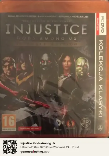 Injustice: Gods Among Us Computer, PAL box front