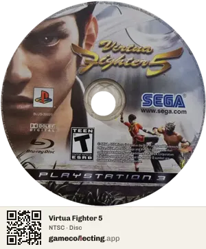 Virtua Fighter 5 PlayStation 3, NTSC disc