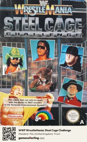 WWF WrestleMania: Steel Cage Challenge Nintendo Entertainment System, United Kingdom box front