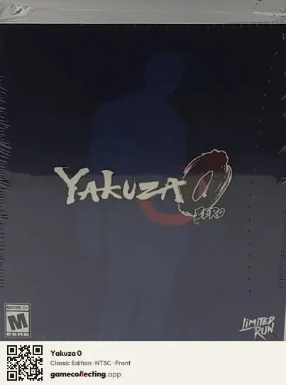 Yakuza 0 Xbox Series X, NTSC box front