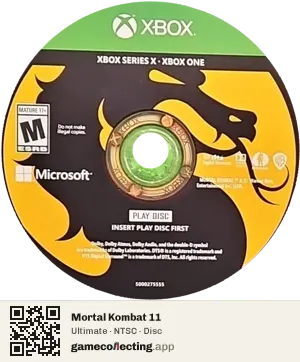 Mortal Kombat 11 Xbox Series X, NTSC disc