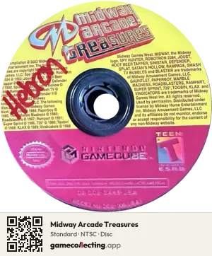 Midway Arcade Treasures Nintendo GameCube, NTSC disc