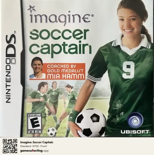 Imagine: Soccer Captain Nintendo DS, NTSC box front