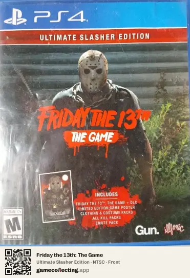 Friday the 13th: The Game PlayStation 4, NTSC box front