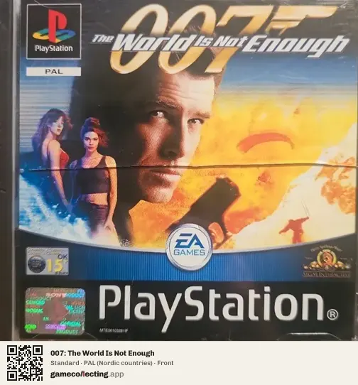 007: The World Is Not Enough PlayStation, Nordic countries box front