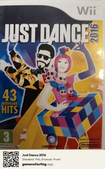 Just Dance 2016 Nintendo Wii, France box front