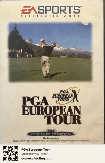 PGA European Tour Sega Mega Drive / Genesis, PAL box front