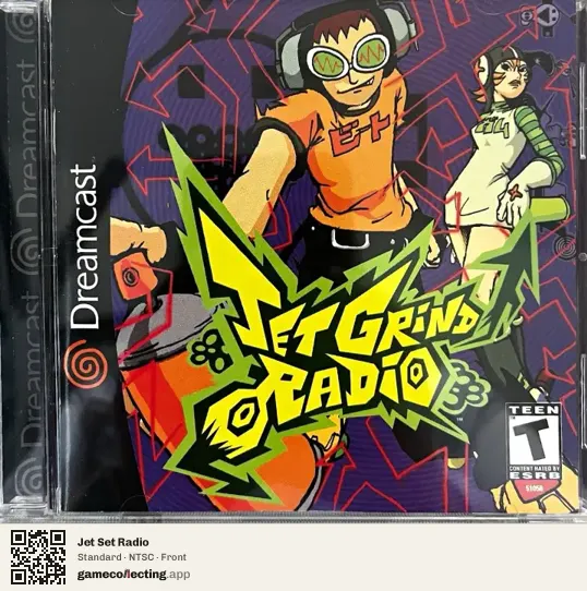 Jet Set Radio Sega Dreamcast, NTSC box front