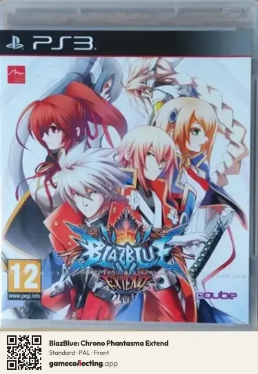 BlazBlue: Chrono Phantasma Extend PlayStation 3, PAL box front
