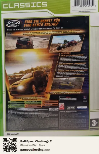 RalliSport Challenge 2 Xbox, PAL box back