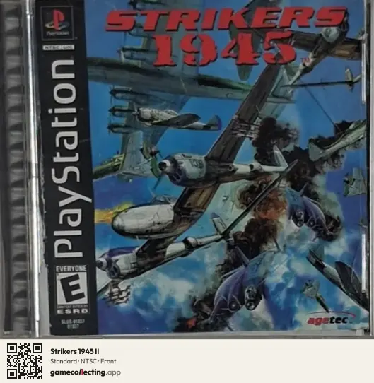 Strikers 1945 II PlayStation, NTSC box front