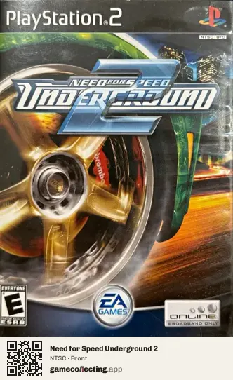 Need for Speed Underground 2 PlayStation 2, NTSC box front