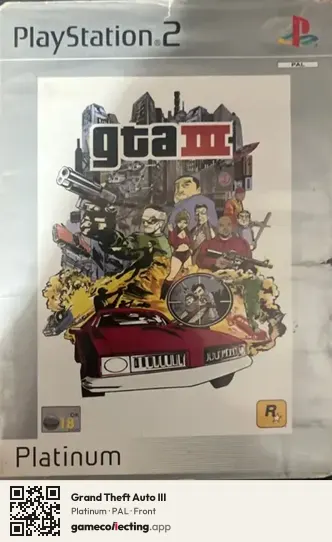 Grand Theft Auto III PlayStation 2, PAL box front