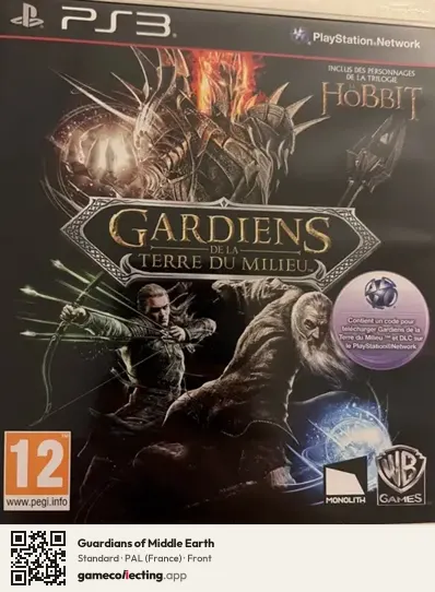 Guardians of Middle Earth PlayStation 3, France box front