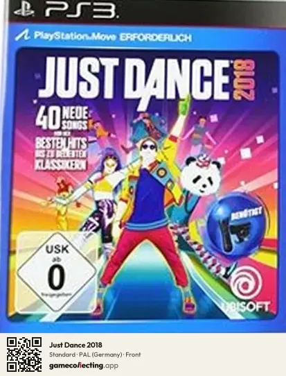 Just Dance 2018 PlayStation 3, Germany box front