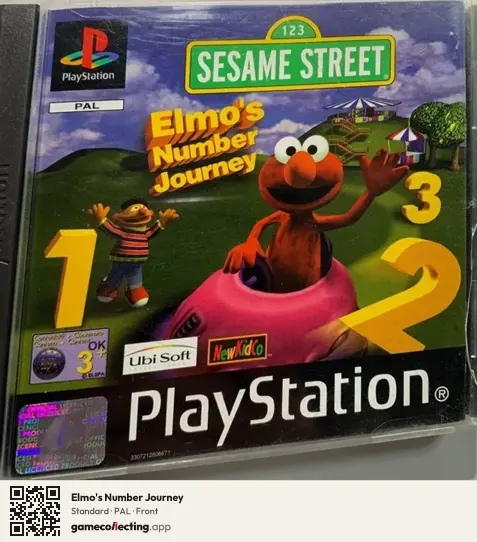 Elmo's Number Journey PlayStation, PAL box front