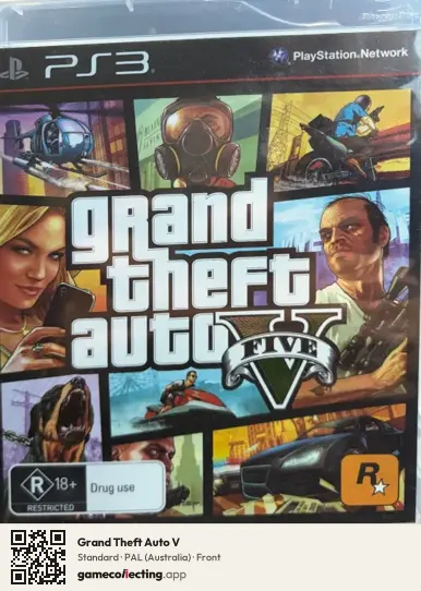 Grand Theft Auto V PlayStation 3, Australia box front