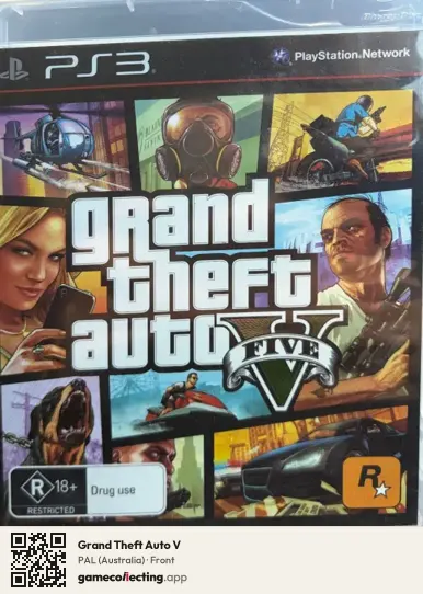 Grand Theft Auto V PlayStation 3, Australia box front
