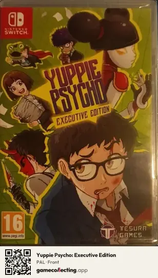 Yuppie Psycho: Executive Edition Nintendo Switch, PAL box front