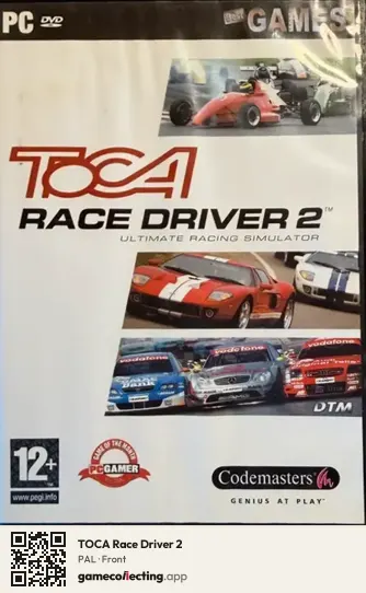 TOCA Race Driver 2 Computer, PAL box front