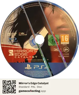 Mirror's Edge Catalyst PlayStation 4, PAL disc