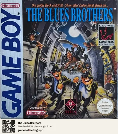 The Blues Brothers Game Boy, Germany box front