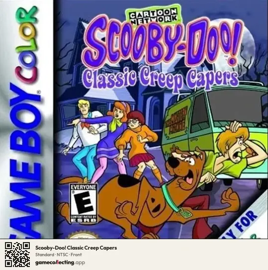 Scooby-Doo! Classic Creep Capers Game Boy Color, NTSC box front